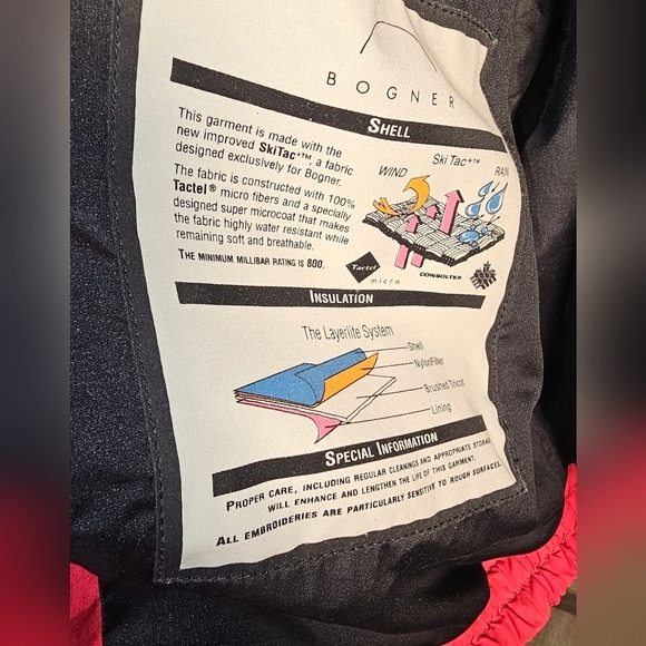 Vintage BOGNER Y2K Ski Jacket, Hidable hood, Tons of Pockets, MADE IN THE USA 40 - Picture 11 of 16